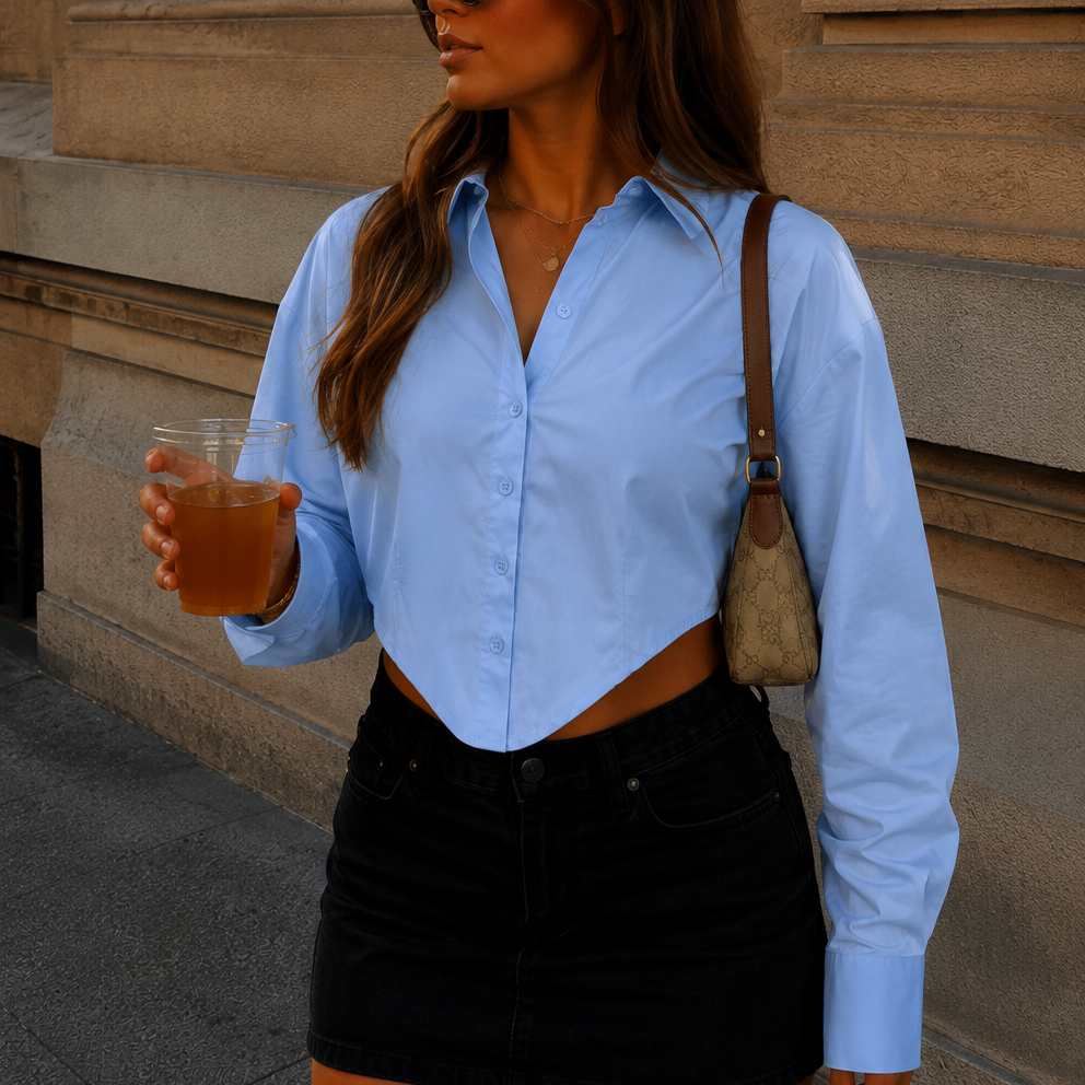 Crop Bluse "Wren"