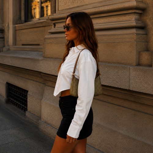 Crop Bluse "Wren"